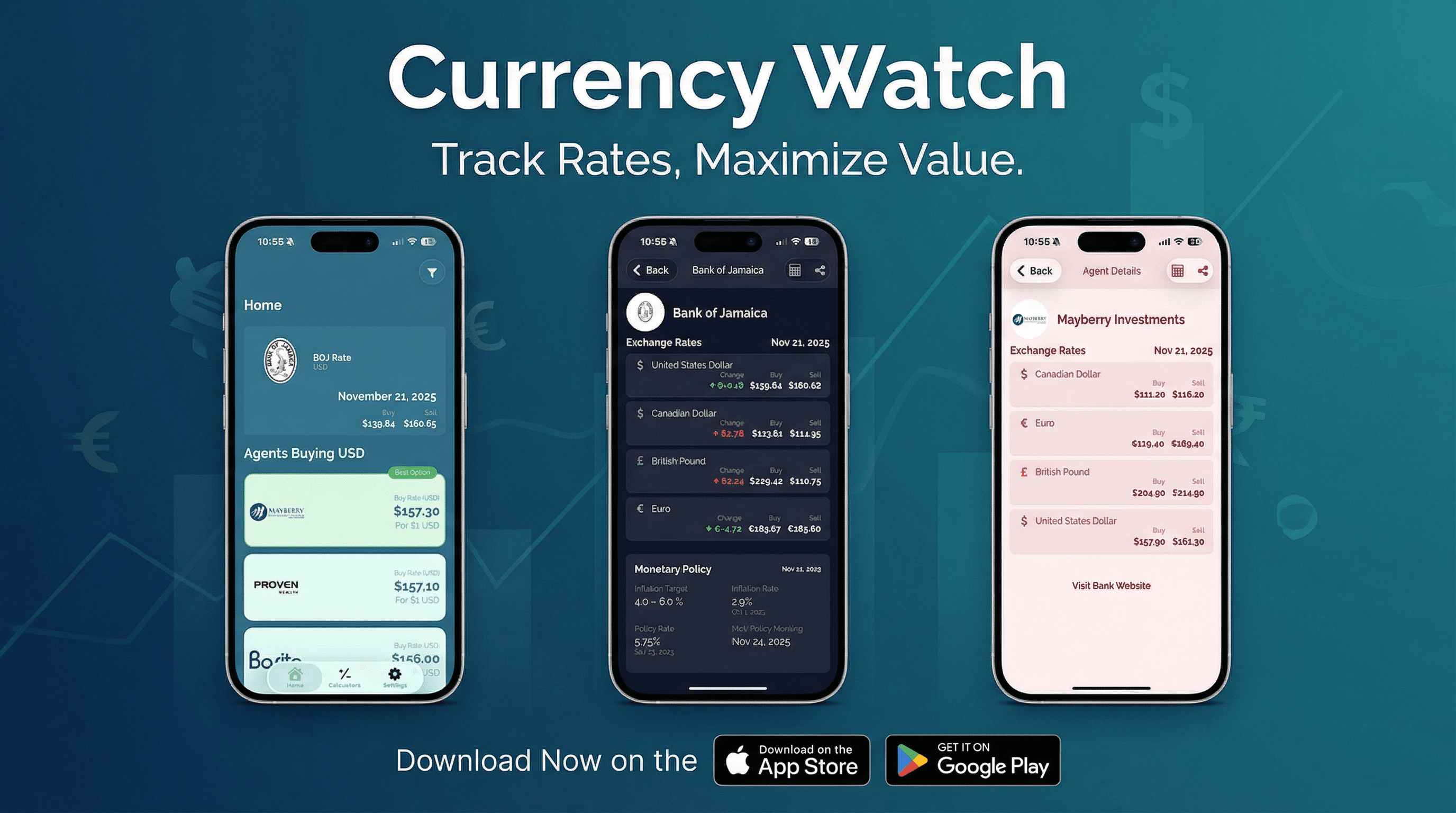 Currency Watch: A Forex Rate Tracking App for Jamaica